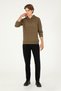 Black Slim Fit Men's Sweatpants - Straight Leg 50289055 -Vr046