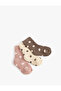 Set of 3 Polka Dot Towel Socks