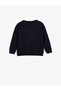 Dinosaur Sweatshirt Long Sleeve Crew Neck Raised Cotton - 2