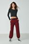 Jogger Elastic Sports Sweatpants 737 Claret Red