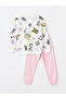 Lw - Crew Neck Printed Long Sleeve Girl's Pajama Set