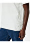 Oversize T-Shirt Short Sleeve Crew Neck Slogan Printed Cotton Blend - 5
