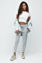 High Waist Cuffed Leg Jogger Sweatpants 811 Grey