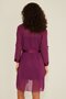 047 Women's Satin Nightgown Dressing Gown Set Purple - 5