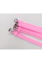 Bracelet Set of 5 Silicone Pink 08 mm Adjustable Bracelet with Charm Attachment - 3
