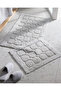 Annabella 2 Pack Cotton Bath Mat - Gray