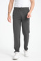 Men's Smoked Comfortable Cut Straight Leg Diver Fabric Label Detailed Sweatpants