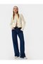 Crew Neck Pocket-Detail Buttoned Knit Cardigan - 2