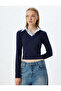Shirt Collar T-Shirt Long Sleeve Camisole Cotton Slim Fit - 3