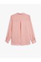 Satin Collar Shirt Long Sleeve Viscose Fabric - 2