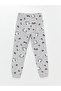 LCW Kids Crew Neck Printed Long Sleeve Girls Pajama Set - 5
