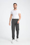 Men's Smoked Comfortable Cut Straight Leg Diver Fabric Label Detailed Sweatpants - 6