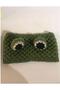 Bandana Knit Green Frog Eye Hair Bandana Crown Clasp Girl Women Stretchy - 4