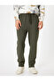 Basic Sweatpants with Lace-Up Waist and Pocket Detail, Cotton - 3