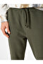 Basic Sweatpants with Lace-Up Waist and Pocket Detail, Cotton - 5