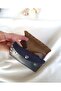 Wallet Genuine Leather Coin Purse Handmade Bag Inside 2 Compartments - 4