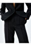 Regular Fit Ribbed Straight Leg Fabric Trousers - 5