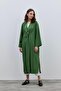 Textured Comfortable Women's Kimono Green - 5
