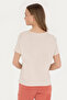 Women's Cream Crew Neck T-Shirt 50285886 -Vr071 - 5