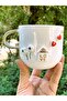 Premium Quality 24K Gold Plated Warm House Embossed Mug, 300 Ml, Handmade Mug, House Mug