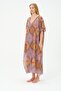 Plus Size Pareo Beach Dress 22330 Orange - 5