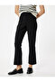 Short Spanish Flare Pants with Ribbed Detail Slim Fit - 3