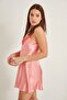 005 Women's Satin Nightgown Coral - 4