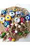 Evil Eye Bead Keychain 10 Pieces Evil Eye Repellent Evil Eye Hand Made Wicker Colorful Beaded Evil Eye Keychain