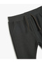 Basic Sweatpants Textured Tie Waist Cotton - 3