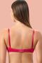 Arias closet red unpadded micro single bra - 2