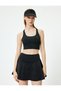 Back Detailed Covered U-Neck Sports Bra Interlock - 3