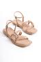 MIA026-1501 Casual Women's Nut Beige Holiday Sandals - 6