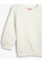 Basic Textured Sweatshirt Crew Neck Long Sleeve - 3