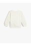 Basic Textured Sweatshirt Crew Neck Long Sleeve - 2