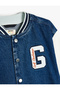 Bomber Jacket College Collar Long Sleeve Printed - 3