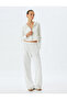 Viscose Basic Zippered Hooded Crop Sweatshirt - 2