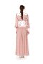 EMBROIDERY DETAIL DIGITAL PRINT LONG DRESS Orange - 3