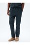 Chino Trousers with Pocket Detail, Lace-Up Waist, Cotton - 3