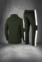 Men's Khaki New Supra Combed Cotton Two-Piece Stylish Sportswear Athlete Running Set S-3Xl - 4