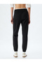 Jogger Sweatpants Double Waist Detailed Lace up Ribbon Pocket Comfortable Fit - 4