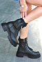 Kocamanlar Women's Boots with Bag BLACK - 3