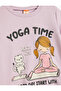 Sweatshirt with Print Detail, Crew Neck, Long Sleeve, Cotton, Ribbed - 3