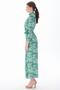Long dress with Double-Breasted front, green. - 2