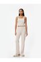 Flat-Legged Pajama Bottoms Textured Cotton Standard Waist - 2