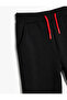 Ribbed Jogger Sweatpants with Tie Waist Pocket Detail - 3