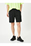 Cargo Shorts Pocket Detail Lace-Up Waist Three Thread Fabric Cotton Blend - 3