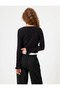 Bowknot Cardigan Crew Neck Long Sleeve Buttoned - 4
