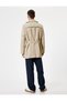 Slim Fit Trench Coat with Belt Detail, Cotton Blend - 4