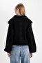 Slim Fit Slim Fit Basic Plain Zip-Up Stand Collar Knitwear Cardigan A3333Ax24Wn - 7