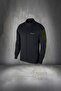 Plus Size Men's Black Custom Supra Combed Cotton Pocket Zipper Sport Tracksuit Set 4Xl-10Xl - 2